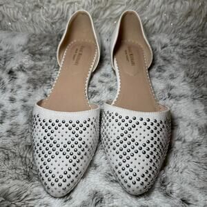Isaac mizrahi silver studded flats